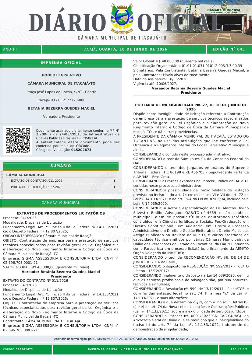 Capa da edição